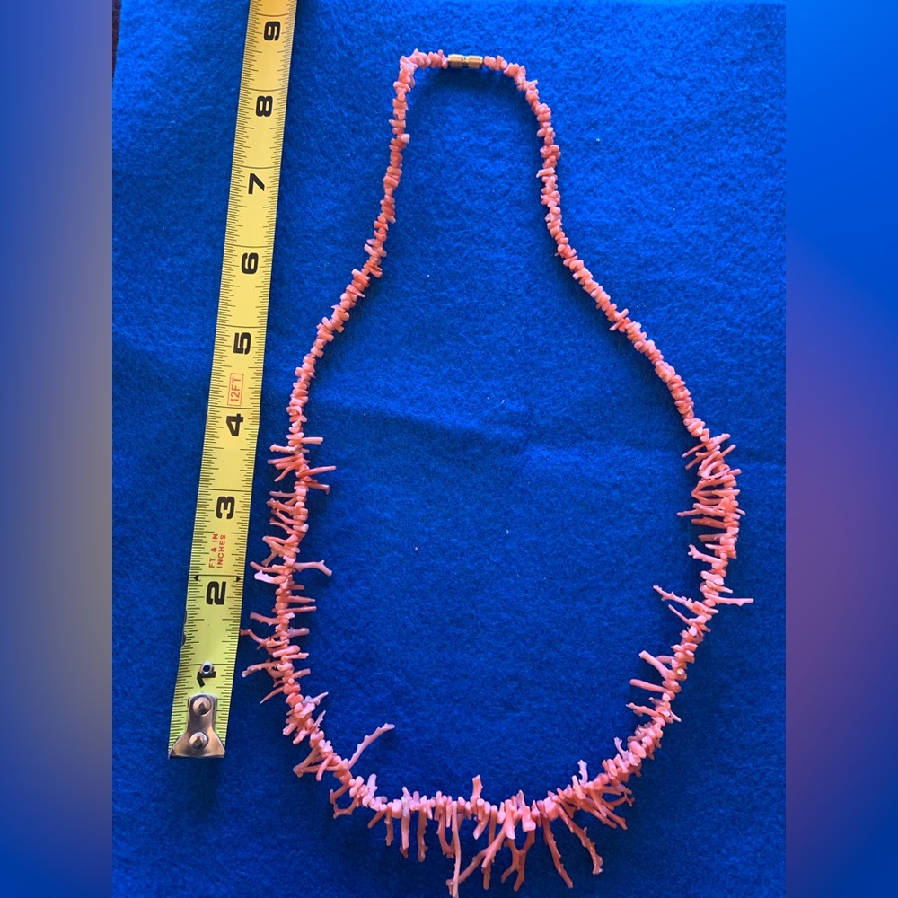 Coral choker necklace